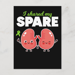 Spare Organtransplantation Postkarte