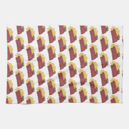 Spare Ribs GRILLEN Barbecue Barbeque Rib Cookoff Geschirrtuch