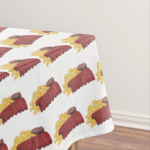 Spare Ribs GRILLEN Barbecue Barbeque Rib Cookoff Tischdecke