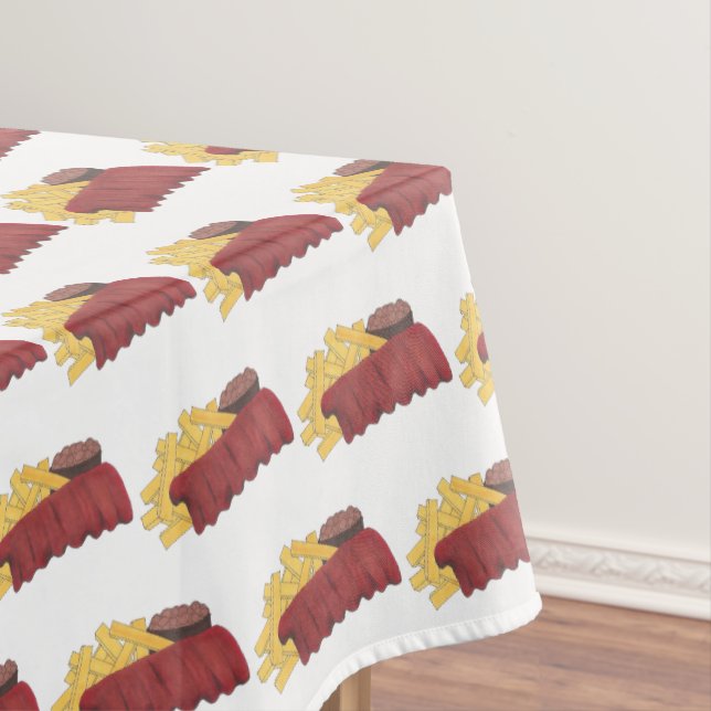 Spare Ribs GRILLEN Barbecue Barbeque Rib Cookoff Tischdecke (Beispiel)