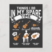 Spare Time Guitar Player Funny Gitarrist Musiker