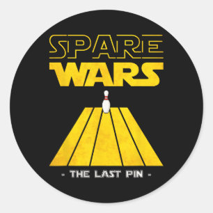 Spare Wars Letztes Button Bowling Bowler Bowling P Runder Aufkleber