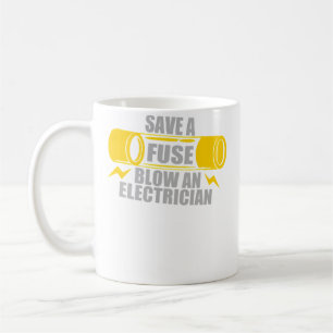 Sparen Sie eine Sicherung, sprengen Sie einen Elek Kaffeetasse