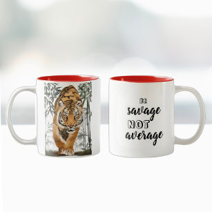 Sparen Sie nicht Durchschnitt Tiger Inspirierend K Zweifarbige Tasse