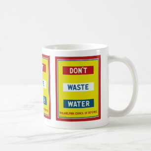Sparen Sie Wasser Tasse