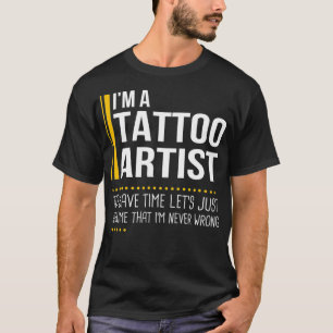 Sparen Sie Zeit Nehmen wir an, der Tätowierer hat T-Shirt