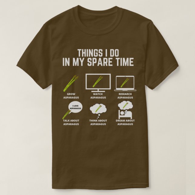 Spargel Dinge, die ich in meiner Freizeit mache  T-Shirt (Design vorne)