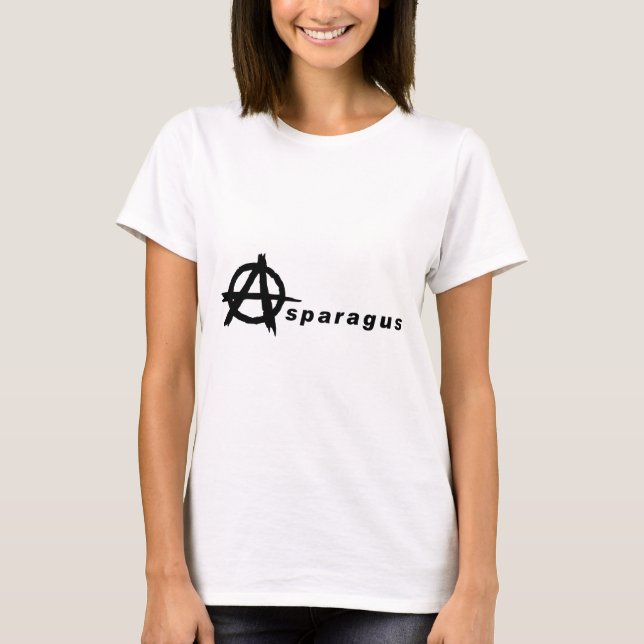 Spargel mit Anarchie T-Shirt (Vorderseite)