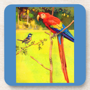 Spargel und Papagei Getränkeuntersetzer