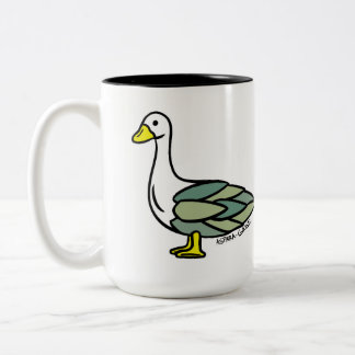 Spargelgans Lustige Spargel Hintern Gans Keramik T Zweifarbige Tasse