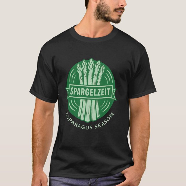 Spargelsaison Markt Frische Gemüse T-Shirt (Vorderseite)