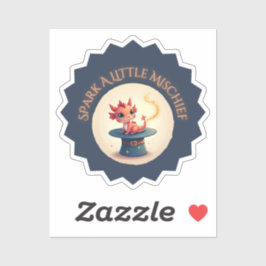 Spark a Little Mischief - Magischer Drachensticker Aufkleber
