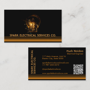 Spark Electrical, Bulb Business Card Visitenkarte