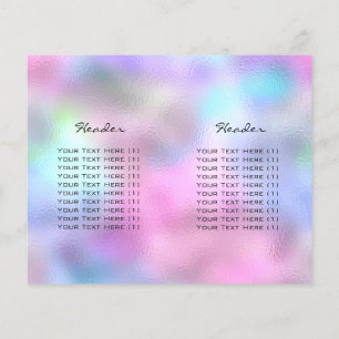 Spark Glitzer Makeup Eyelash Preise Packungsbeilag Flyer