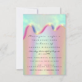 Spark Glitzer Tropfen Holographic Bridal Sweet 16. Einladung