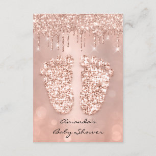 Spark Glitzer Tropfen Rose Girl Boy Babydusche Fee Einladung