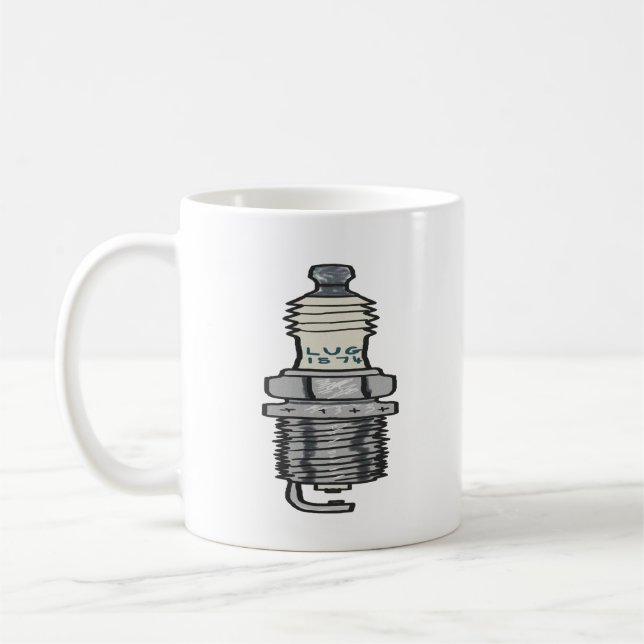 Spark Plug Mechanic Kaffeetasse (Links)