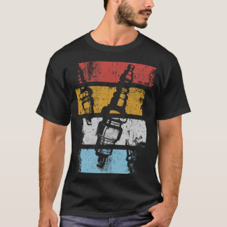 Spark Plug Retro Colors T-Shirt