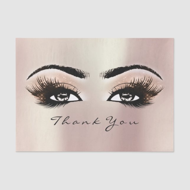 Spark Rose Gold Blush Lashes Seidenpapier (Vorderseite)