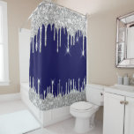 Spark Tropfens Glitzer Effekt Blue Navy Silver Gra Duschvorhang<br><div class="desc">Dusche in Sparkle: Der Vorhang, der Ihr Bad in eine glänzende Oase verwandelt! 🚿 Schritt in eine glänzende Welt mit dem "Spark Tropfens Glitzer Effect Blue Navy Silver Gray Shower Curtain" von FlorenceK - ein Duschvorhang, der nicht nur Privatsphäre bedeutet, sondern Ihr Bad in ein Heiligtum von Glanz und Stil...</div>