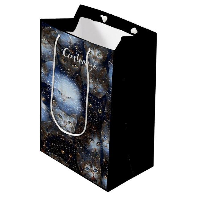 Sparkats mittelgroße Geschenktasche Mittlere Geschenktüte (Vorderseite Schrägansicht)