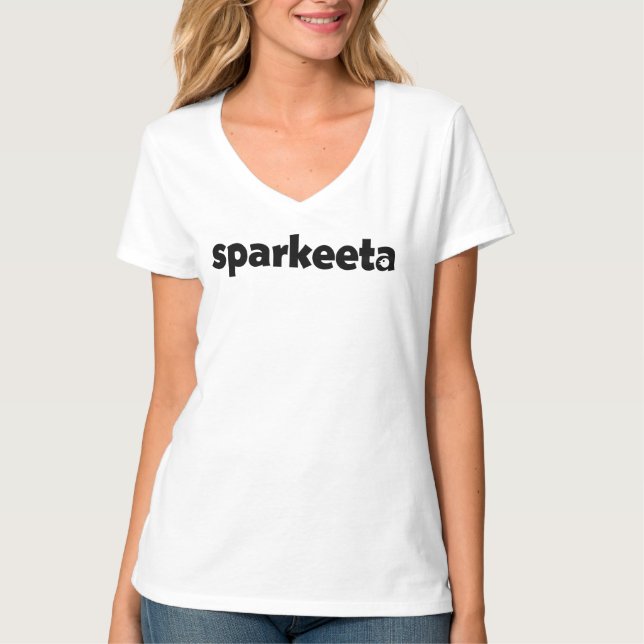 Sparkeeta Women's Classic V-Neck T-Shirt (Vorderseite)