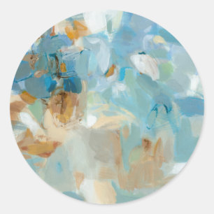 Sparkle Beach Runder Aufkleber