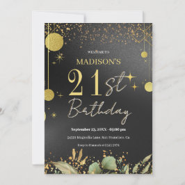Sparkle Birthday Einladung