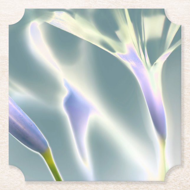 Sparkle Blume Paper Untersetzer (Vorderseite)