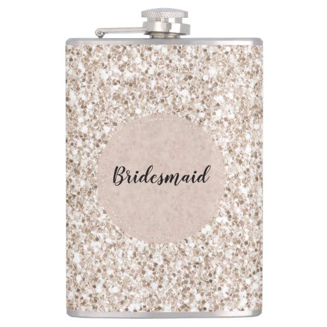 Sparkle Blush Cream Glitz Glitter       Flachmann (Vorderseite)