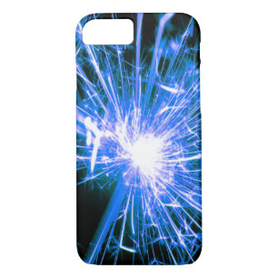 Sparkle Boom Crack Black Blue und White Case-Mate iPhone Hülle