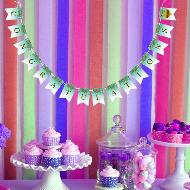 Sparkle BRIDE Glam Herzlichen Glückwunsch Dusche P Wimpelkette (Von Creator hochgeladen)