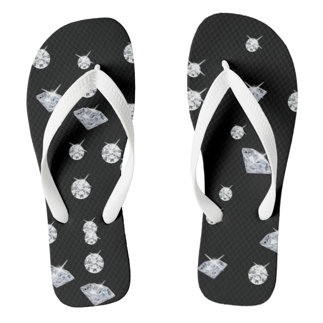 Sparkle Diamonds Flip Flops (Fußbett)