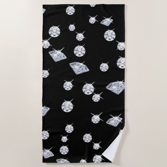 Sparkle Diamonds Strandtuch (Vorderseite)