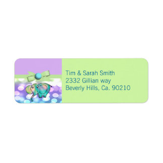 Sparkle Dots Pastel Elephant Babydusche