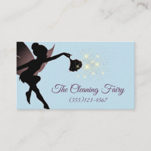 Sparkle Fairy Maid House Reinigungsdienste Visitenkarte