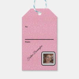 Sparkle Gift Tags with Customized Name and Photo Geschenkanhänger