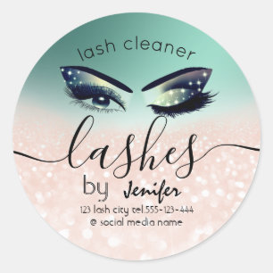 Sparkle glittery Makeup Augen lasen Reiniger Runder Aufkleber