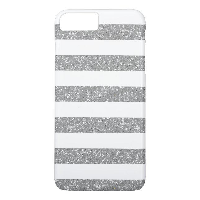 Sparkle Glitzer Look Stripes iPhone 7 Plus BT Fall Case-Mate iPhone Hülle (Rückseite)