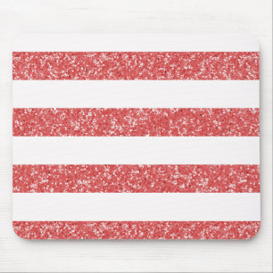 Sparkle Glitzer Look Stripes Mousepad