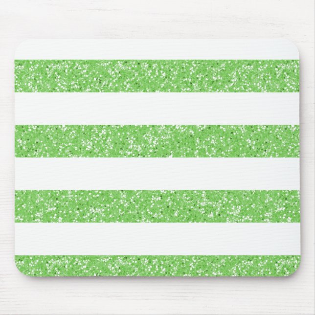 Sparkle Glitzer Look Stripes Mousepad (Vorne)