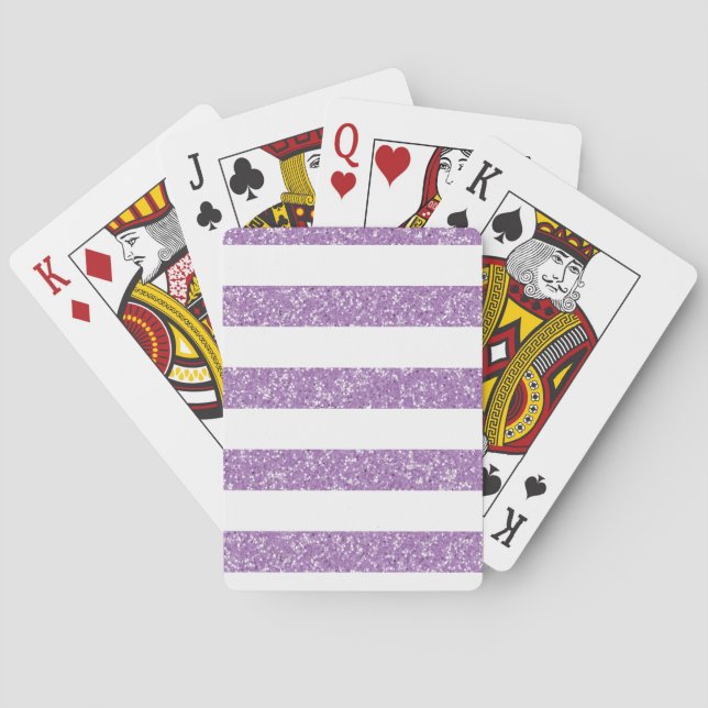 Sparkle Glitzer Look Strips Playing Cards Spielkarten (Rückseite)