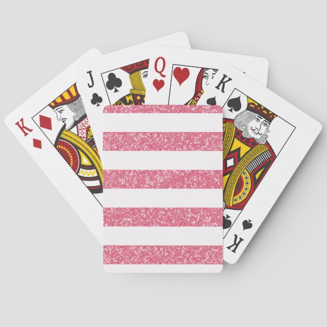 Sparkle Glitzer Look Strips Playing Cards Spielkarten (Rückseite)