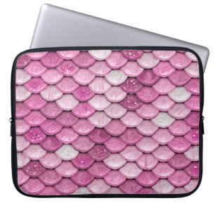 Sparkle Glitzer Rosa Rose Goldverkleidung Laptopschutzhülle