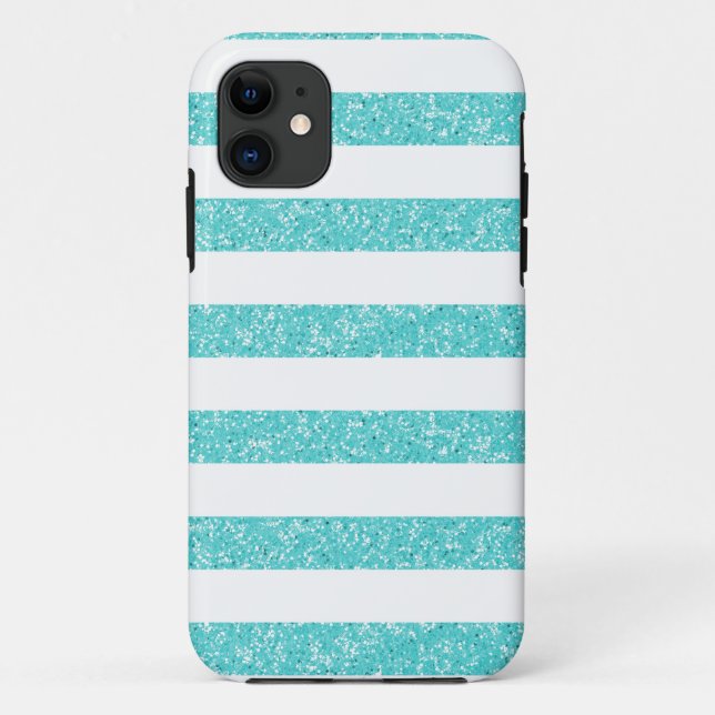 Sparkle Glitzer Stripes iPhone 5 Tough Xtreme Case (Rückseite)