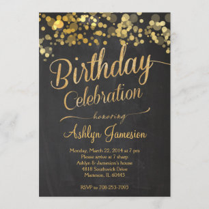 Sparkle Glitzer Überraschung Geburtstagseinladung Einladung