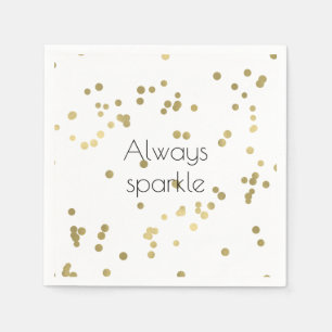 Sparkle Gold Confetti Serviette