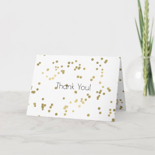 Sparkle Gold Confetti Vielen Dank Dankeskarte
