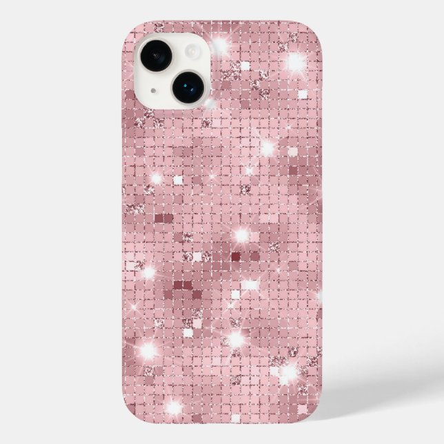 Sparkle Luxus Pink Case-Mate iPhone Hülle (Rückseite)