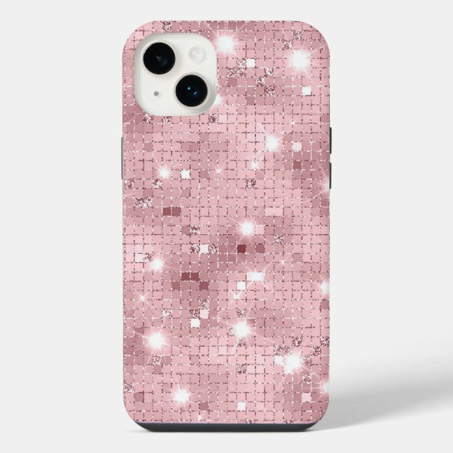 Sparkle Luxus Pink iPhone Hülle (Rückseite)